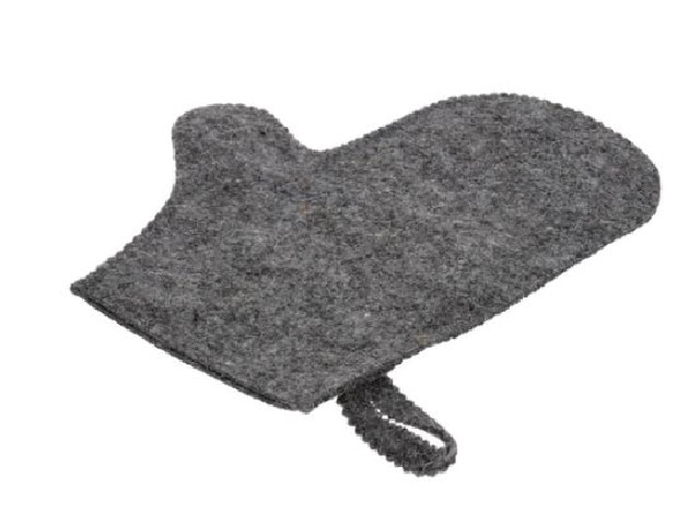 Рукавица для сауны серая 